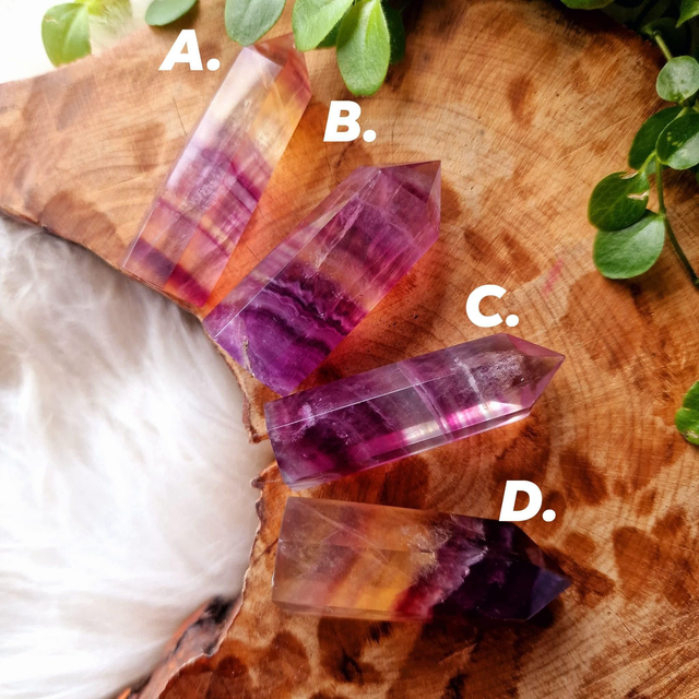 Gummy Fluorite Points