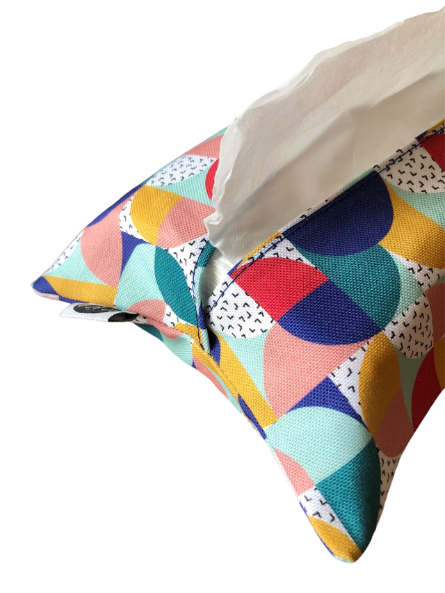 Pochette mouchoirs - BAUHAUS ( bleu - vert - rouge - jaune)