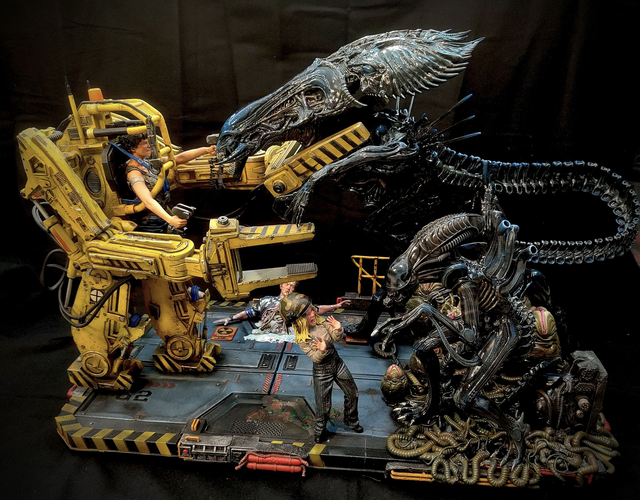 Diorama ALIEN 2 &quot;Le retour&quot; série horror movie
