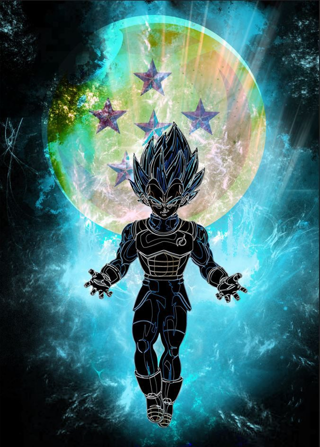 Poster Vegeta SSJ Blue