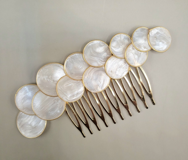 PEIGNE DE MARIAGE en résine, accessoire de la mariée - Collection BACCHUS