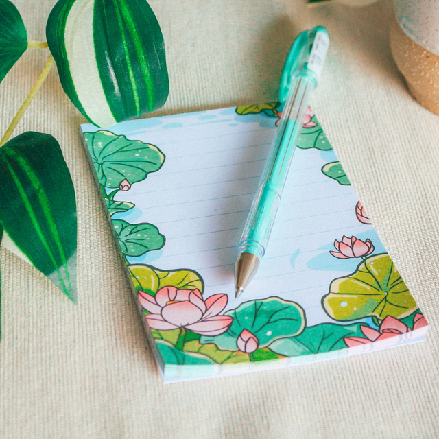 10 -  Bloc Notes Nénuphars (25 pages)