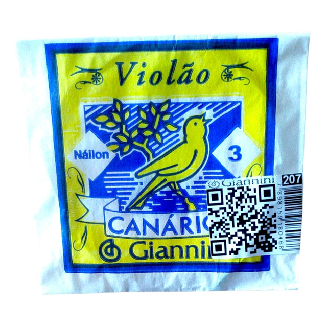 207 - Corda 3ª SOL Avulsa Violão Nylon Canário Cód 207