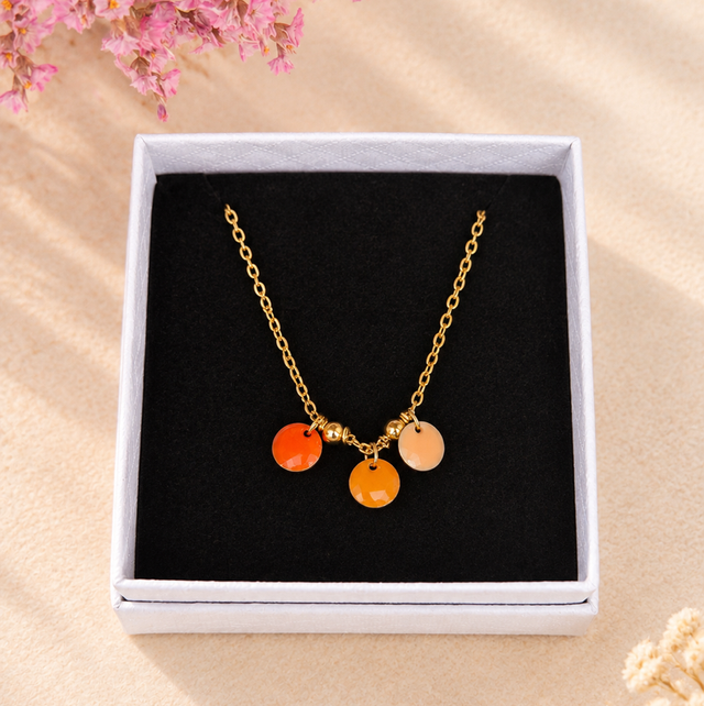 Collier trio coloré