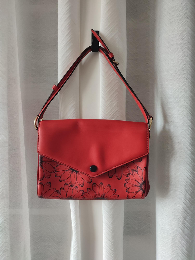 Fleurs monochrome - Sac bandoulière