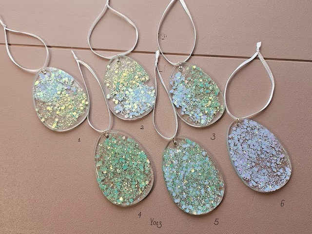 Blue Minty Glitterhanger (Y012)