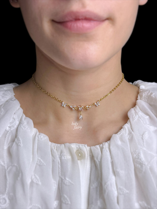 "Delicate Fairy" Golden Necklace