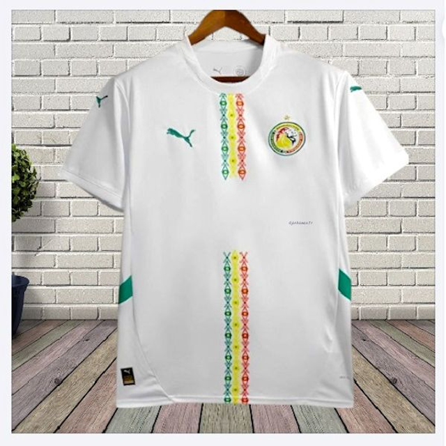 Maillot Football Sénégal en jersey  du S au xXXL