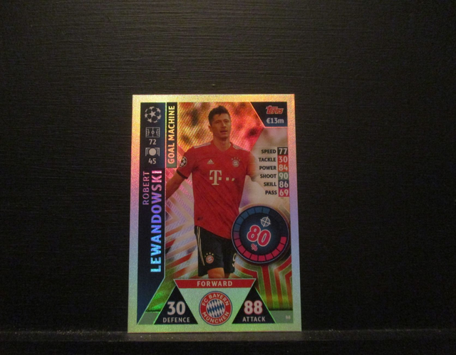 Robert Lewandowski - UEFA Champions League Match Attax 2018/19 Original Trading Card #88