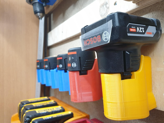 Wandhalter für 12V Bosch Akku