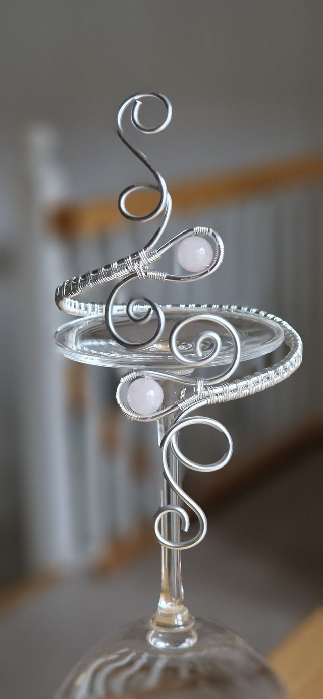 Armmanschette mit Rosenquarz in Silber  Oberarmmanschette, Armreif, Armband