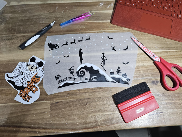 Jack & Sally inspired vinyl 