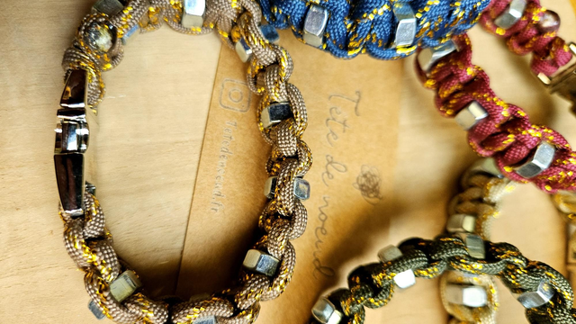 Bracelet écrou tête de noeud 