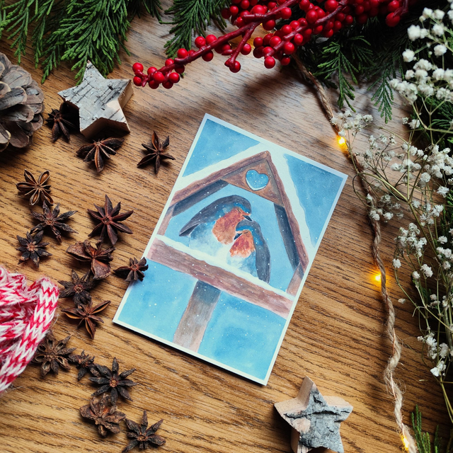 Nuit froide - carte postale  