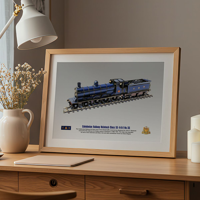  Caledonian Railway McIntosh Class 55 Steam A3 Art Print Poster Model Railways