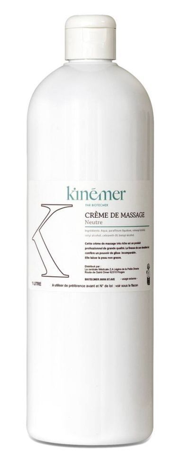 Crème de massage neutre – Usage professionnel kiné et ostéopathie