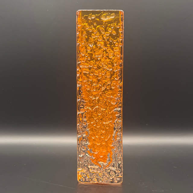 Whitefriars Tangerine Nailhead Vase – Approx. 17cm High