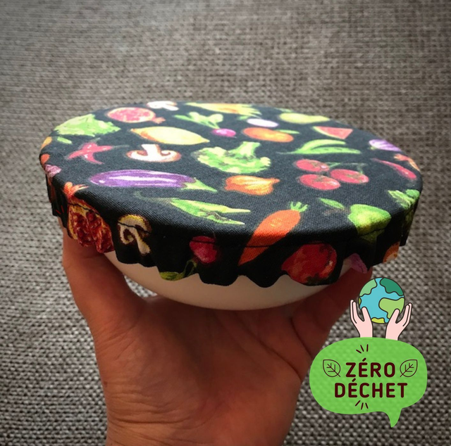 Petit couvre-plat lavable réutilisable