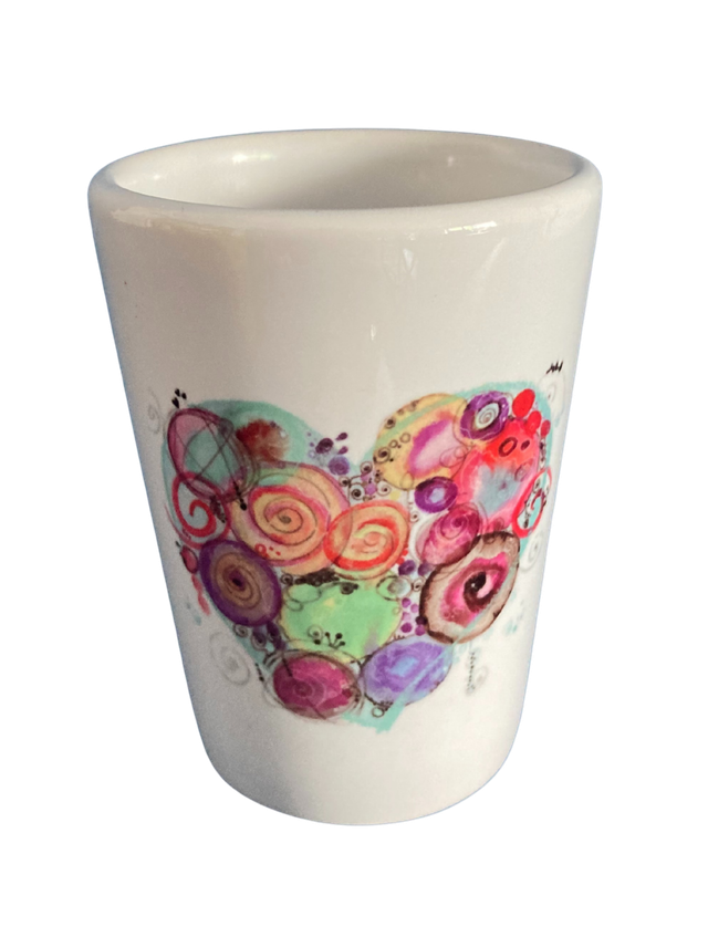 Schnapsglas Keramik "Herz"