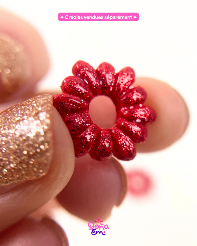 Pampilles "Doña" - Rouge carmin