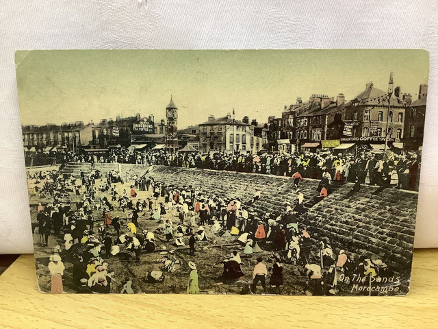 Morecambe, On the Sands, Lancashire, Posted 1907 The Knight Collection Antique Postcard. Our Ref No. R751 £2.50