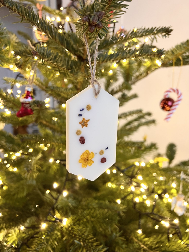 🎄 Suspension parfumée Rocher praliné - 2 en 1