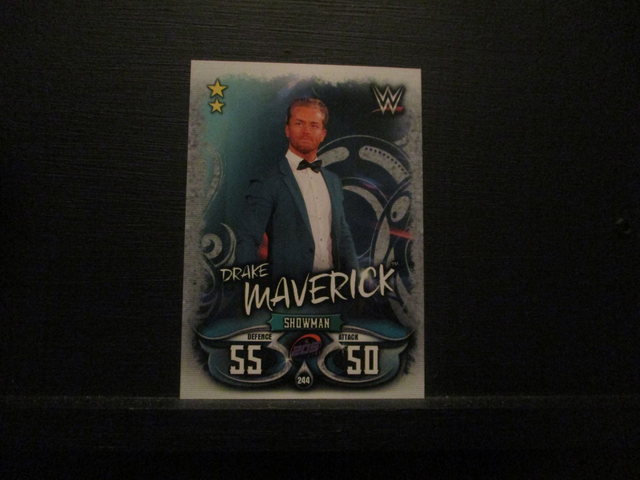Drake Maverick - W 205 Live Slam Attax Live Original Trading Card #244