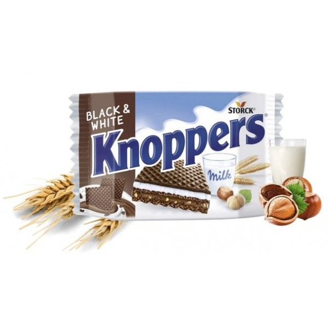 Knoppers Chocolat Praliné Edition Black and White 25g 