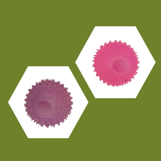 Pelota tipo Kong puntas