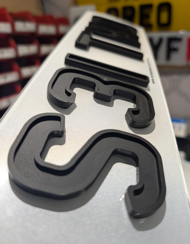 6mm All Matte Black Ghost Outline 4D