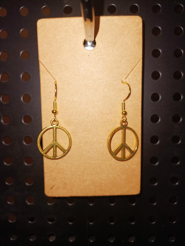 Boucles d&#039;oreilles Peace and love 