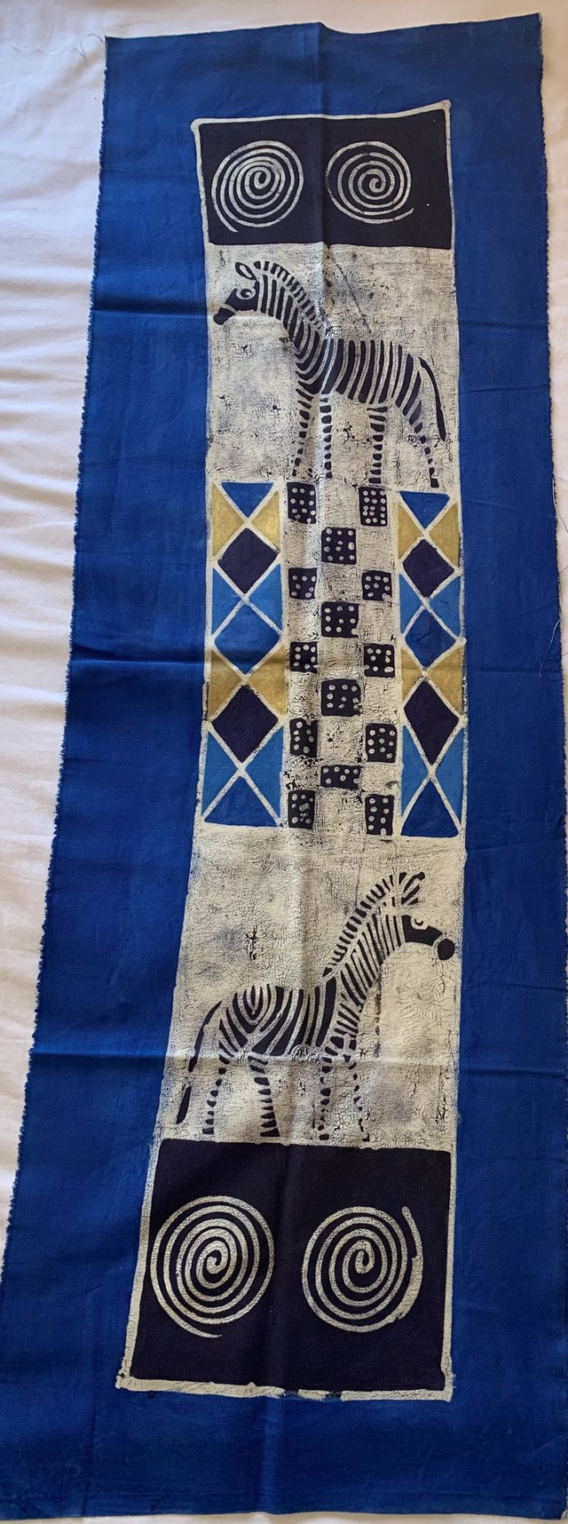 2 Zebra Batik with blue border