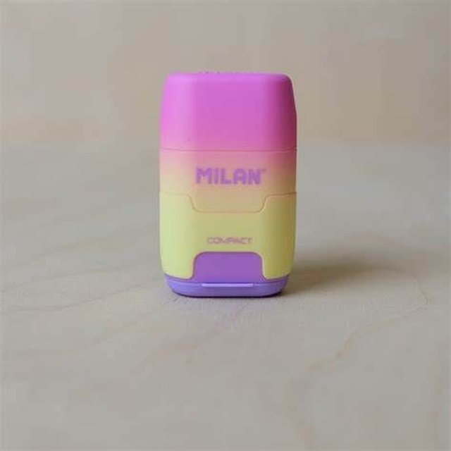 DUO Taille-Crayon Gomme MILAN Sunset 8411574080046