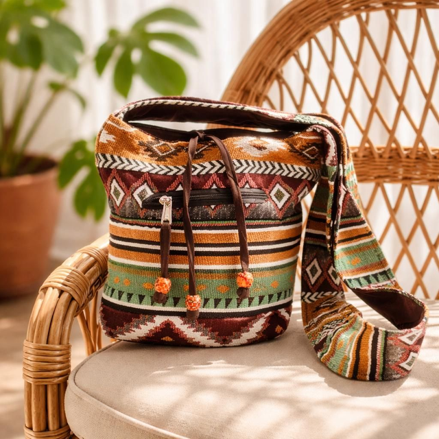 "Chocolat" - Sac jacquard BH-009