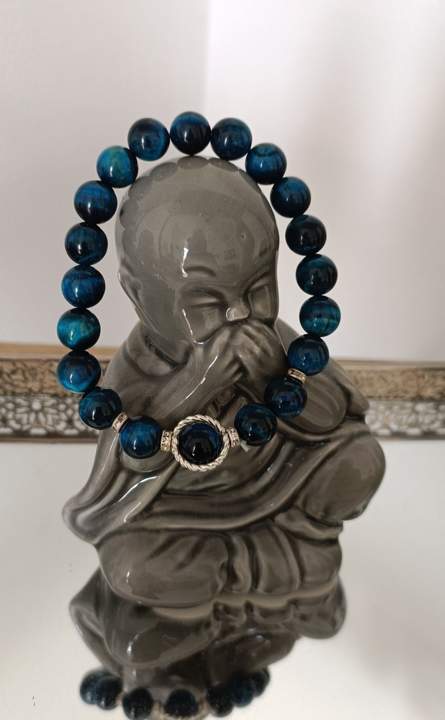 Bracelets Œil de Tigre Bleu 