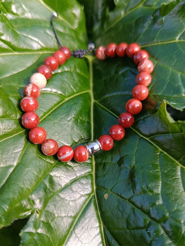 Bracelet KéLYAN en Jaspe Rouge – Homme