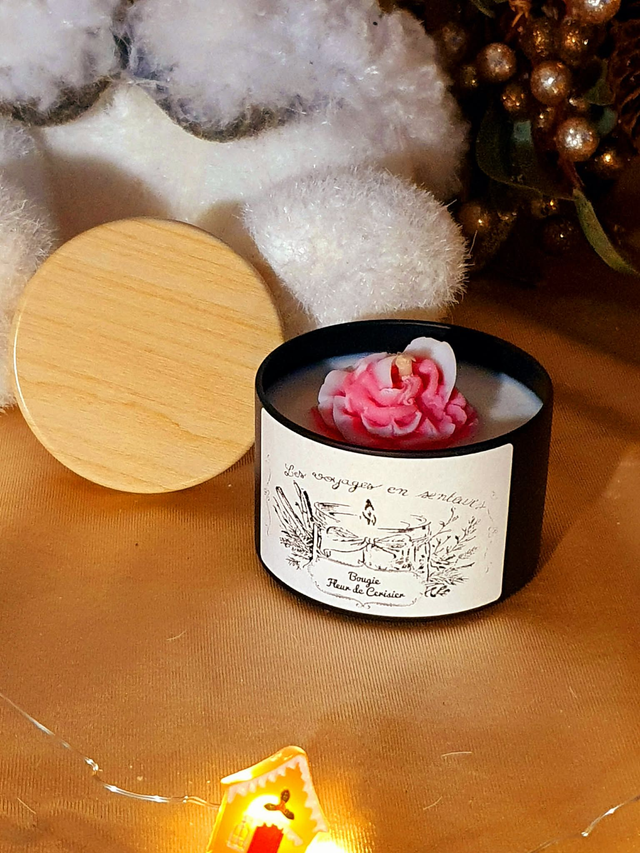 Bougie Fleur de Cerisier (Rose)