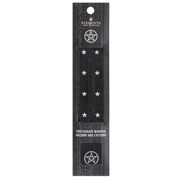 PENTACLE WOODEN INCENSE ASH CATCHER