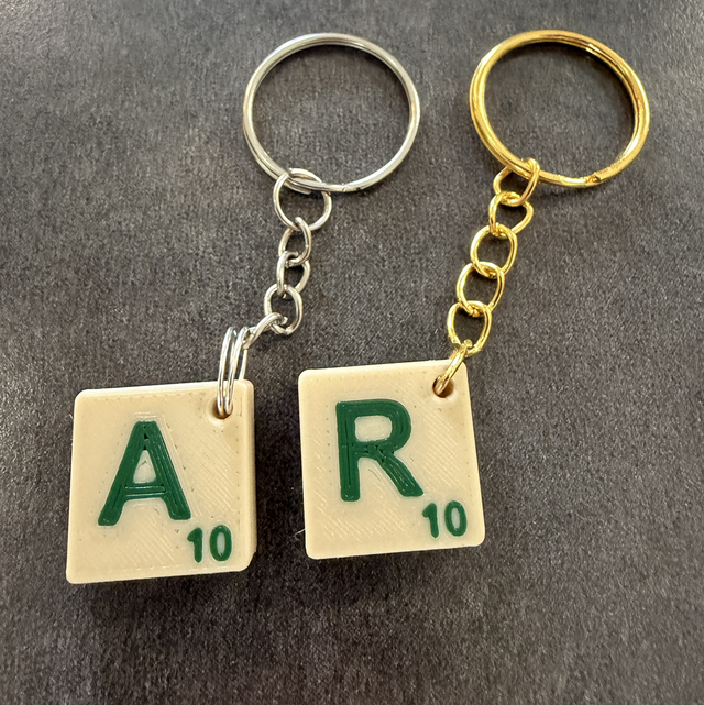Porte-clés personnalisé façon Scrabble 