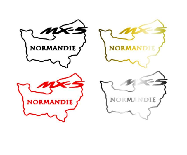 2X Stickers officiel MX5 NORMANDIE
