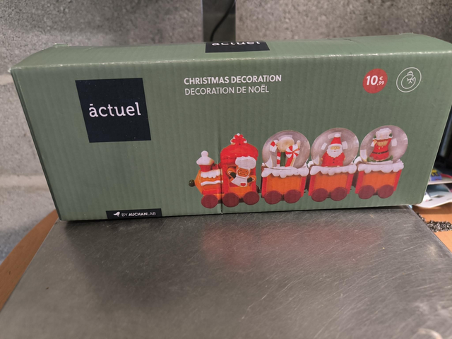 TRAIN BOULE DE NOËL DÉCORATION 21 CM