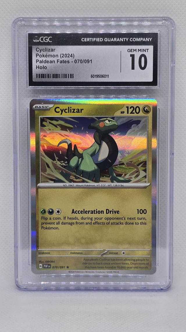 CYCLIZAR , PALDEAN FATES 070 2024 [CGC 10]
