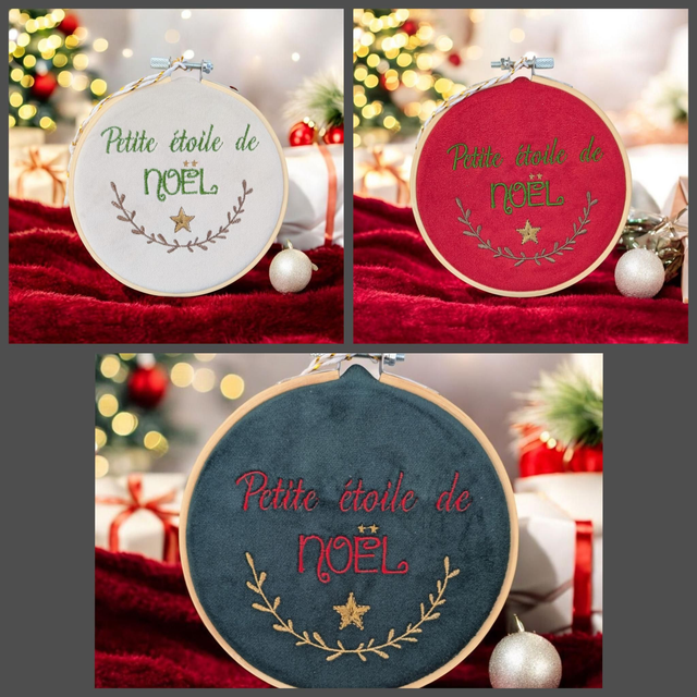 Boule de Noël personnalisée bébé – Petite étoile de Noël