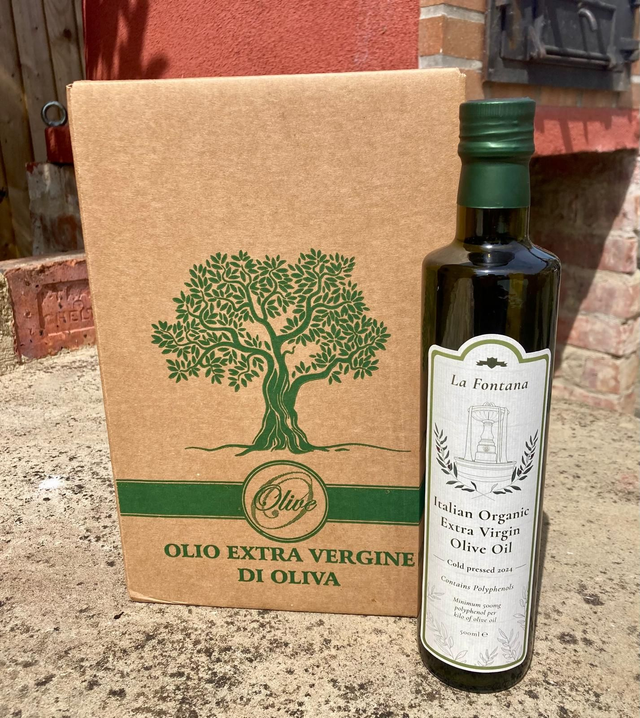 6 x La Fontana 2024 High Polyphenol Organic Extra Virgin Olive Oil
