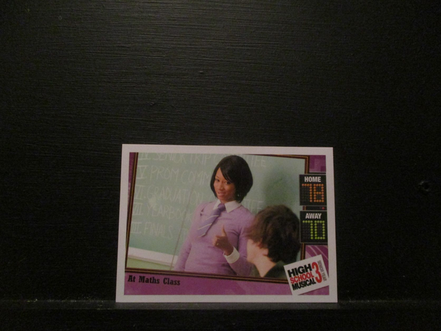 At Maths Class - Location Card High School Musical 3 Senior Year Original Trading Card