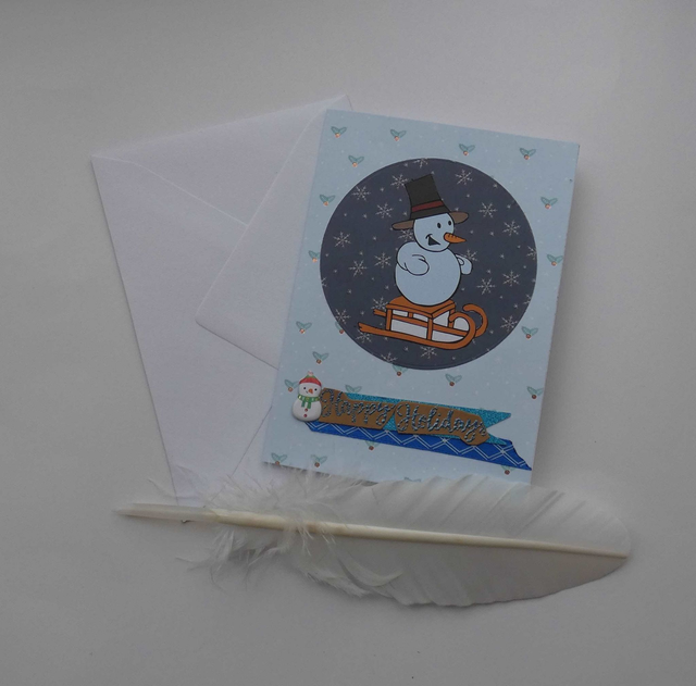 Le bonhomme de neige des vacances