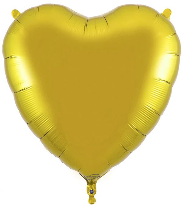 36" GOLD HEART FOIL