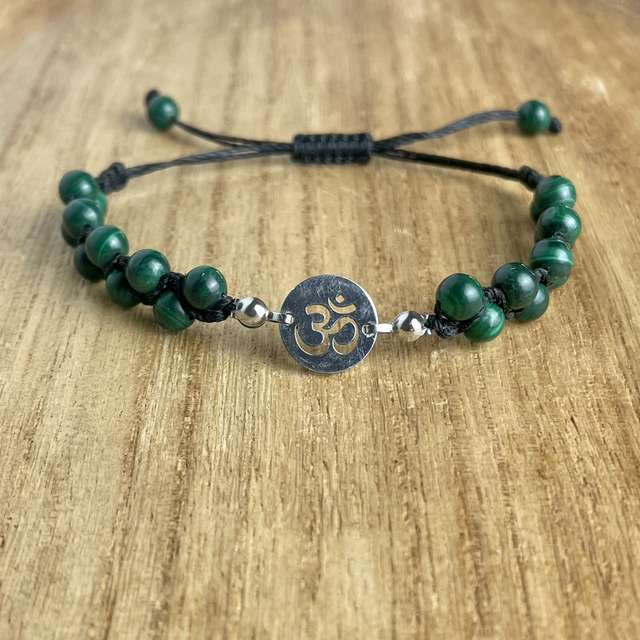 Bracelet croisé - Malachite 