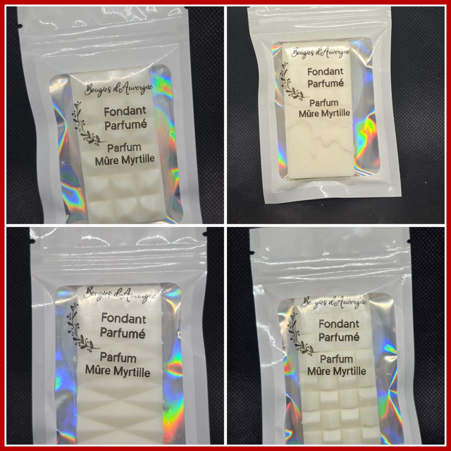 Petite tablette fondante parfumée Mûre Myrtille