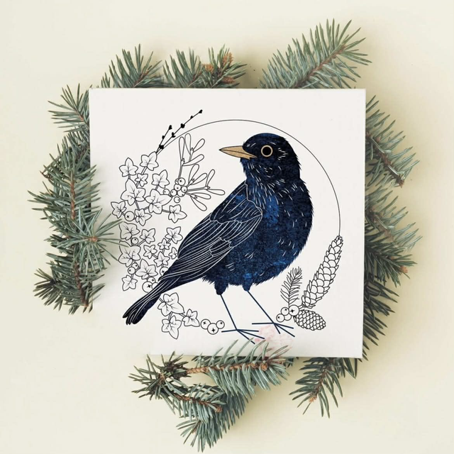Festive Blackbird